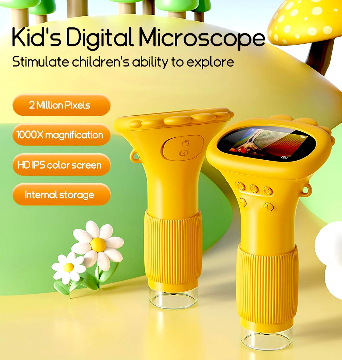 Portable Digital Kids Microscope