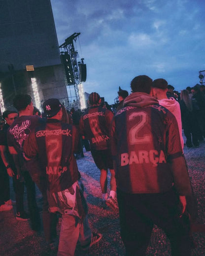 FC BARCELONA RETRO HOME SKELETON JERSEY